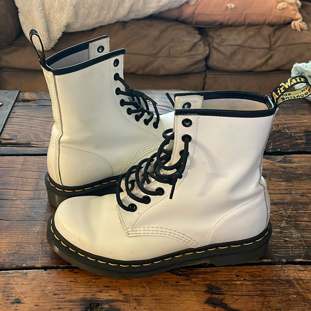White Dr. Martens size 7